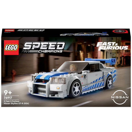 Конструктор Lego Speed Champions Двойной форсаж Nissan Skyline GT-R R34 76917