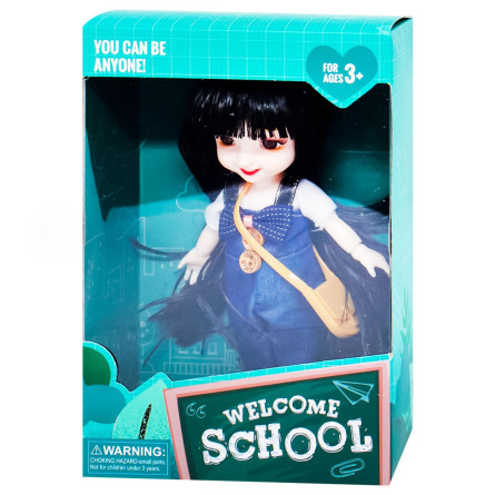 Лялька Welcome School з аксесуарами 12*18*6см