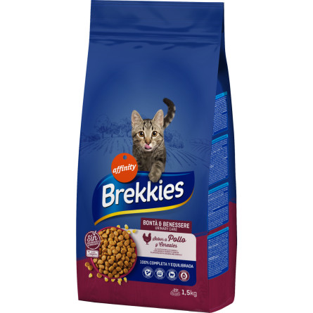 Сухой корм для кошек Brekkies Cat Urinary Care с профилактикой мочекаменной болезни с курицей 1.5 кг slide 1