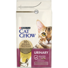 Сухой корм для взрослых кошек Purina Cat Chow Urinary для поддержания здоровья мочевыводящей системы, с курицей 1.5 кг mini slide 1
