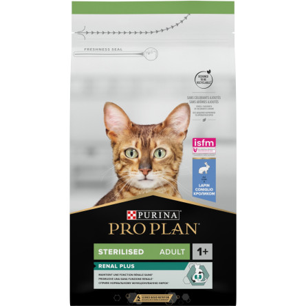 Сухой корм для стерилизованных кошек и котов Purina Pro Plan Sterilised Adult 1+ с кроликом 1.5 кг