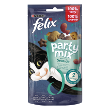 Упаковка лакомств для котов Purina Felix Party Mix Океанический Микс со вкусом лосося и форели 8 шт по 60 г mini slide 1