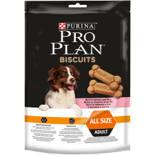 Ласощі для дорослих собак Purina Pro Plan Biscuits печиво з лососем та рисом 400 г mini slide 1
