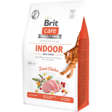 Сухий корм для кішок живуть у приміщенні Brit Care Cat GF Indoor Anti-stress з куркою 400 г mini slide 1
