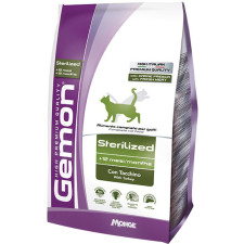 Сухой корм для стерилизованых котов Gemon Cat Sterilised со вкусом индейки 1.5 кг mini slide 1