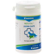 Капсули для проблемної шкіри та шерсті Canina Petvital Derm-Caps 40 г 100 капсул mini slide 1