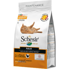 Сухий монопротеіновий корм для дорослих котів Schesir Cat Adult Chicken з куркою 400 г mini slide 1