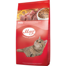Сухой полнорационный корм для кошек Мяу! с курицей 14 кг (B1280301) mini slide 1
