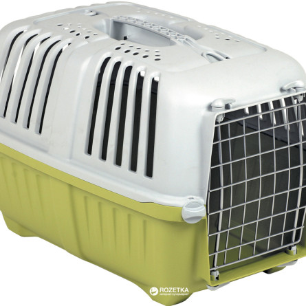 Переноска для собак и кошек MPS 2 Pratiko 2 Metal S 01140207 55 х 36 х 36 см до 18 кг Зеленая