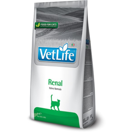 Сухий лікувальний корм для котів Farmina Vet Life Renal дієт. харчування, для підтримки функції нирок, 400 г slide 1