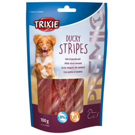 Ласощі для собак Trixie 31537 Premio Ducky Stripes качка 100 г