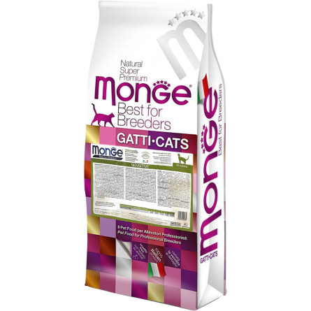Сухой корм для взрослых cтерилизованных котов всех пород Monge Cat Sensitive Chicken 10 кг