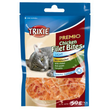 Ласощі для котів Trixie 42701 Premio Chicken Filet Bites філе куряче сушене 50 г mini slide 1