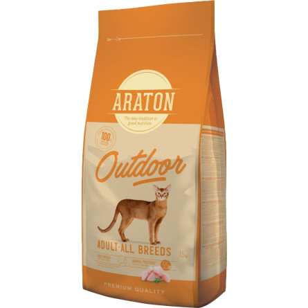 Сухий корм для котів ARATON OUTDOOR Adult All Breeds 1.5 кг