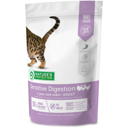 Сухой корм для котов Nature's Protection Sensitive Digestion Adult 400 г (NPS45766)