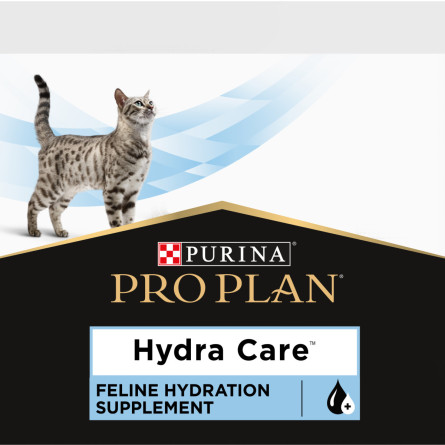 Упаковка влажного корма для взрослых кошек дополнительный корм Pro Plan Hydra Сare для увеличения потребления воды и разведения мочи 10x85г