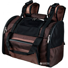 Рюкзак-переноска для собак и кошек Trixie Shiva Backpack 41 х 30 x 21 см до 8 кг Бежево-коричневый mini slide 1