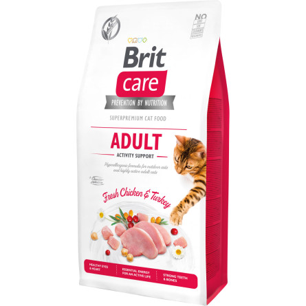 Сухой корм для кошек, живущих на улице Brit Care Cat GF Adult Activity Suppor с курицей и индейкой 7 кг slide 1