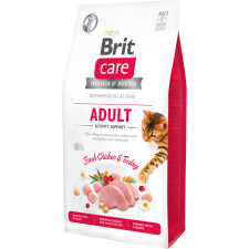 Сухий корм для котів, які мешкають на вулиці Brit Care Cat GF Adult Activity Suppor з куркою та індичкою 7 кг mini slide 1