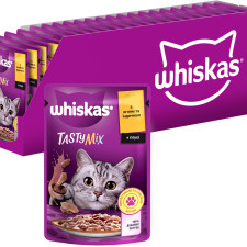 Упаковка консерв для котів Whiskas TastyMix Ягня, Індичка 28 шт х 85 г mini slide 1