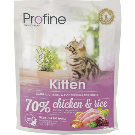 Сухой корм для котят Profine Cat Kitten с курицей и рисом 300 г