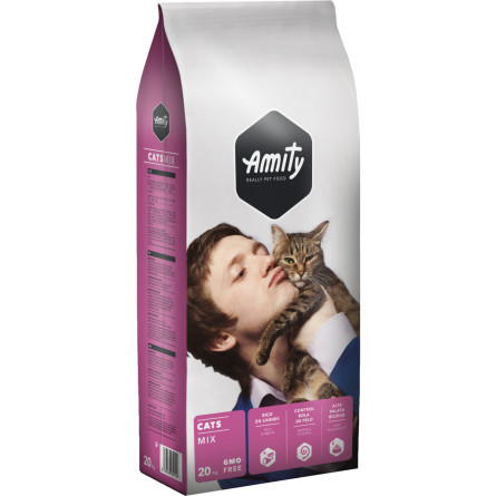 Сухой корм для котов Amity микс мяса 20 кг