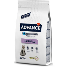 Сухой корм для домашних котов и кошек Advance Hairball с индейкой 1.5 кг mini slide 1