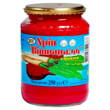 Хрiн ВХС Вінницький з буряком столовий 250г mini slide 1