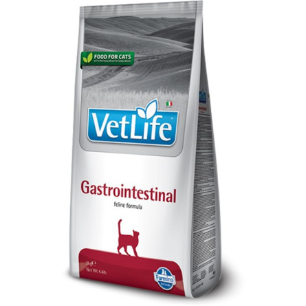 Сухий лікувальний корм для котів Farmina Vet Life Gastrointestinal дієт. харчування, при захворюванні ШКТ, 400 г slide 1