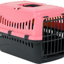Контейнер-переноска для собак і кішок Bergamo GIPSY 1 small пластикові двері 46x31x32 см до 6 кг Корал mini slide 1
