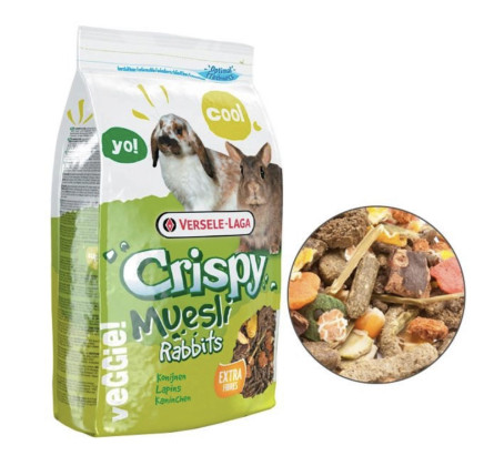 Корм для карликових кроликів Versele-Laga Crispy Muesli Cuni зернова суміш 1 кг (617014)