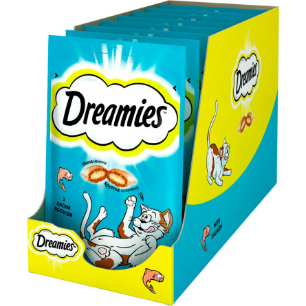 Упаковка ласощів Dreamies з лососем 6 шт. по 60 г slide 1