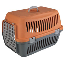 Переноска для кошек и собак Animall CNR-134 58х42х42 см Серо-оранжевая mini slide 1