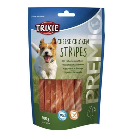 Лакомство для собак Trixie 31586 Premio Chicken Cheese Stripes сыр/курица 100 г slide 1