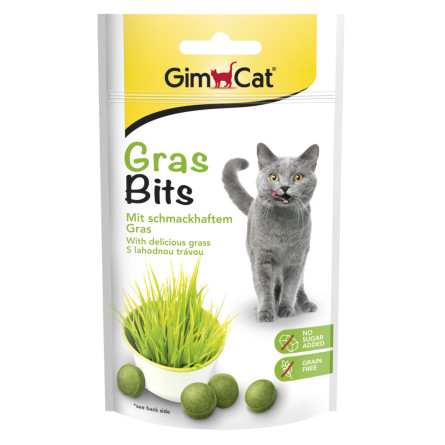 Витамины Для кошек Gimborn GrasBits витаминизированные таблетки с травой 40 г (4002064417271/4002064417653) slide 1