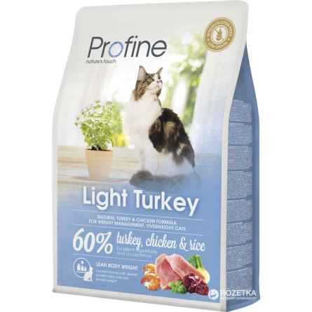 Сухой корм для котов с избыточным весом Profine Cat Light с индейкой, курицей и рисом 2 кг slide 1
