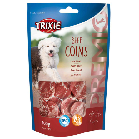 Лакомство для собак Trixie 31706 Premio Beef Coins с говядиной 100 г