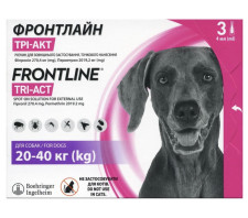 Краплі протипаразитарні Boehringer Ingelheim Фронтлайн ТРІ-АКТ для собак 20-40 кг (L) 3х4 мл (3661103046820/3661103046141) mini slide 1
