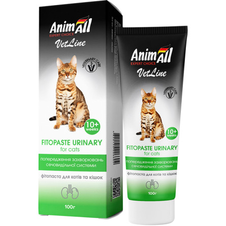 Фитопаста AnimAll VetLine уринари для котов 100 мл