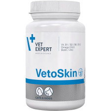 Пищевая добавка VetExpert VetoSkin для поддержания здоровья кожи и качества шерсти у кошек и собак 60 капсул mini slide 1