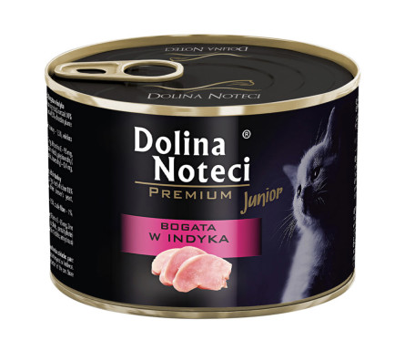 Корм консервований Dolina Noteci Premium для кошенят з індичкою 185 г