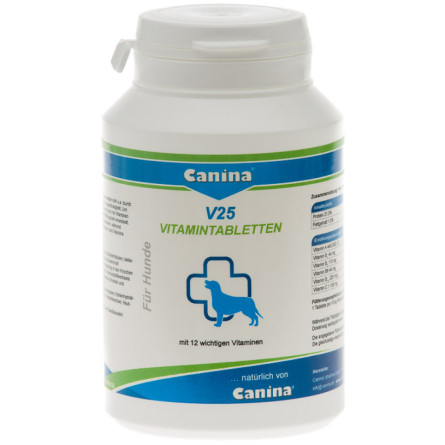 Поливитаминный комплекс для собак Canina V25 100 г 30 таблеток slide 1