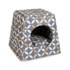 Будинок-лежак для собак і кішок Природа "LORD" 36х36х32 см Принт mini slide 1