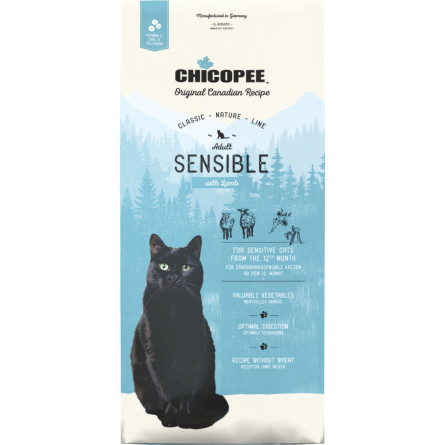 Сухой корм для котов Chicopee CNL Cat Adult Sensible Lamb Adult с ягненком 1.5 кг