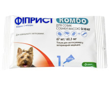 Пипетка от блох и клещей Фиприст Комбо на холку для собак массой тела 2-10 кг 1х0,67мл mini slide 1