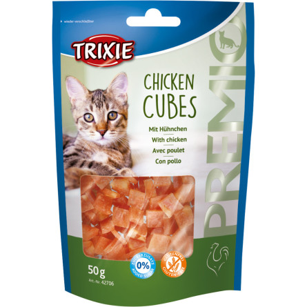Ласощі для котів Trixie 42706 Premio Chicken Cubes курячі кубики 50 г slide 1