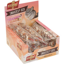 Набір ласощів для шиншил Vitapol Smakers Box з фруктами і горіхами 12 шт (5904479131355/5904479031358) mini slide 1