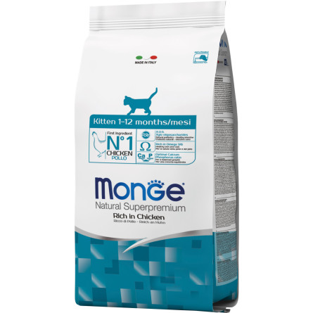 Сухой корм для котят всех пород Monge Cat Monoprotein Kitten Trota 400 г slide 1