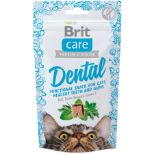 Лакомство для котов Brit Care Dental с индейкой 50 г mini slide 1