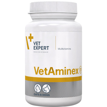 Комплекс вітамінів і мінералів VetExpert VetAminex для котів і собак 60 капсул slide 1